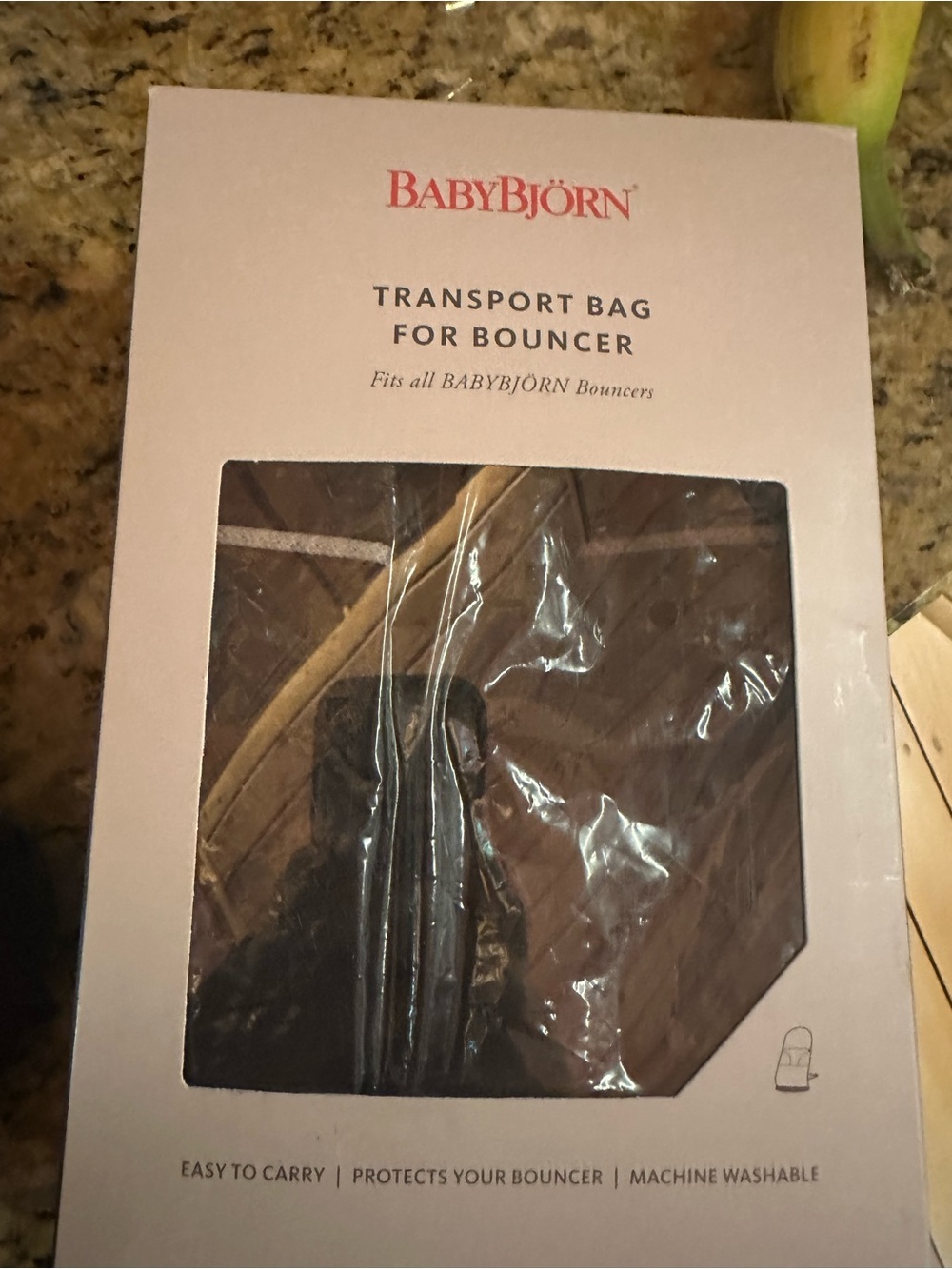 BabyBjörn Brown Transport Bag for Bouncer - Packable Carry Case